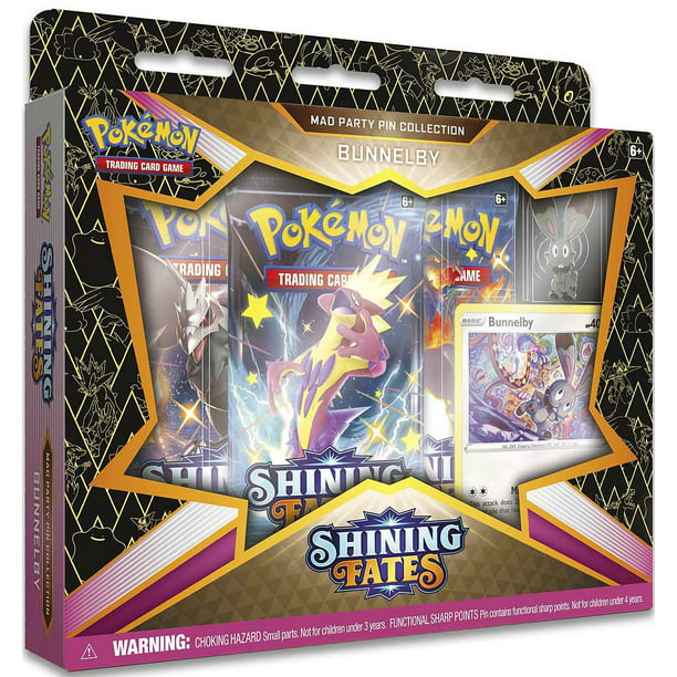 for sale online Bunnelby Shining Fates Mad Party Pin Collections Box Pokémon TCG